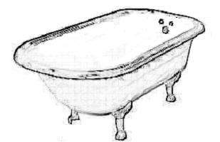 Clawfoot Bathtub Drawing Clawfoot Bathtub Drawing